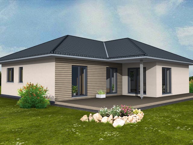 Bungalow 113 – Außenansicht von Suckfüll Energiesparhaus