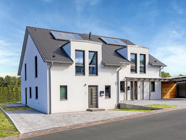 Doppelhaus 35-130 – Außenansicht von Hanse Haus