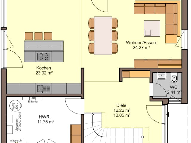 Grundriss Belando – 150 m² Einfamilienhaus