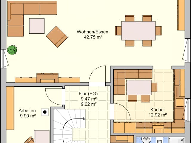 Grundriss Neunkhausen – 133 m² Einfamilienhaus