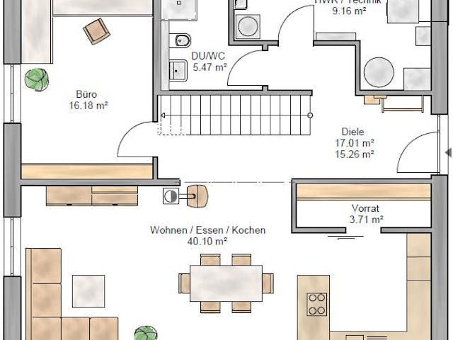 Grundriss Lifestyle 179 – 168 m² Einfamilienhaus